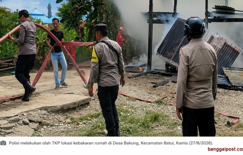 Anak Korban Terbangun karena Bau Hangus, Rumah Panggung di Batui Ludes Terbakar