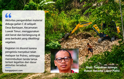 Polemik Galian C Bantayan, Budi: Tunjukkan Izinnya, Bukan Sekadar Lapor Polisi