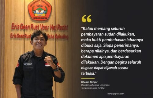 Presiden Mahasiswa Untika Desak KTT PT KFM Buka Data Pembebasan Lahan Petani Desa Tuntung
