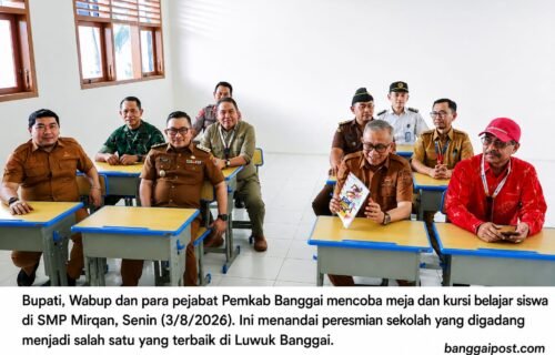 Resmikan SMP Mirqan, Bupati Amirudin Kenang Momen Debat Pilkada