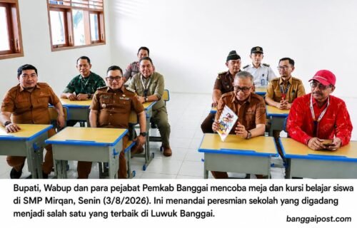 Resmikan SMP Mirqan, Bupati Amirudin Kenang Momen Debat Pilkada