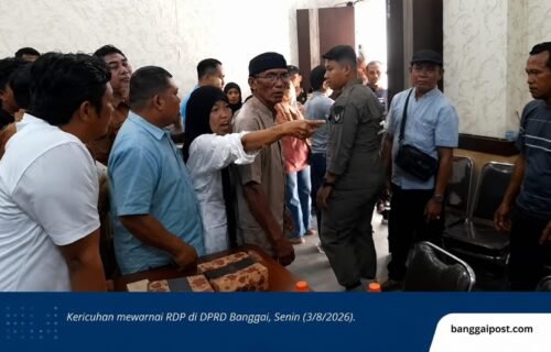 Ketegangan Pecah di DPRD Banggai, RDP Sengketa Lahan PT KFM Diwarnai Keributan Antarwarga