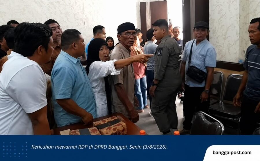 Ketegangan Pecah di DPRD Banggai, RDP Sengketa Lahan PT KFM Diwarnai Keributan Antarwarga