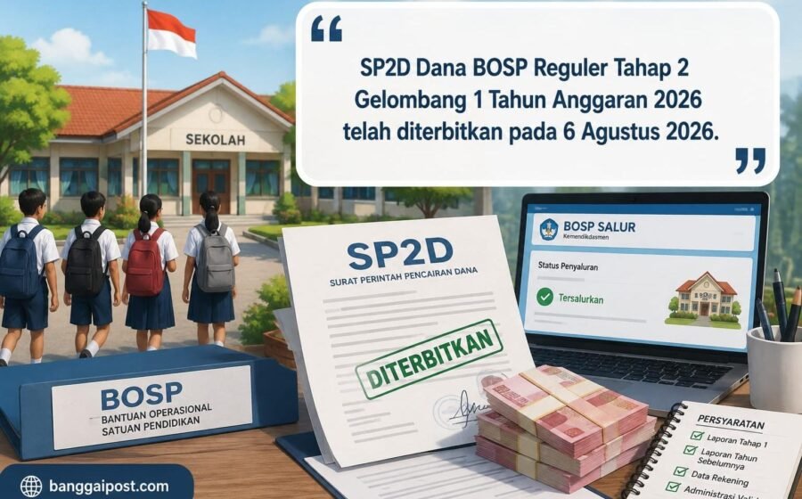 Hore! SP2D Dana BOSP Reguler Tahap II Sudah Terbit, Sekolah Diminta Cek Rekening