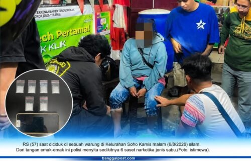 Astaga! Emak-Emak 57 Tahun Ditangkap Bawa 6 Saset Sabu, Diduga Pengedar di Luwuk