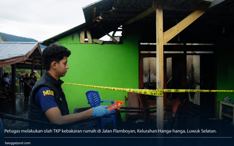 Inafis Selidiki Kebakaran Rumah di Hanga-hanga, Korsleting Listrik Diduga Jadi Pemicu