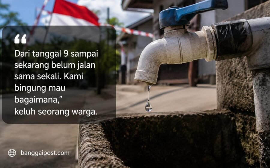 Kado Pahit Warga Kayutanyo Jelang HUT RI ke-81, Air Bersih Mati Total