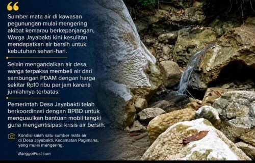 Akibat Kemarau Berkepanjangan, Sumber Mata Air di Jayabakti Mulai Mengering, Warga Terdampak Krisis Air