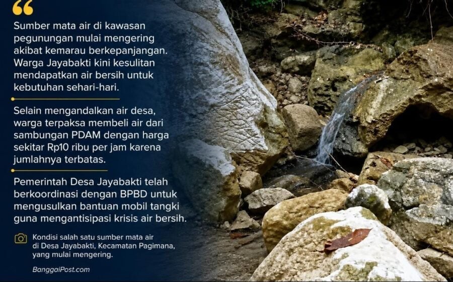 Akibat Kemarau Berkepanjangan, Sumber Mata Air di Jayabakti Mulai Mengering, Warga Terdampak Krisis Air