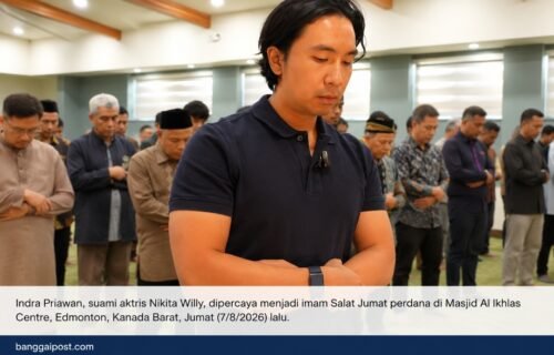 Keren, Suami Nikita Willy Imami Salat Jumat di Kanada
