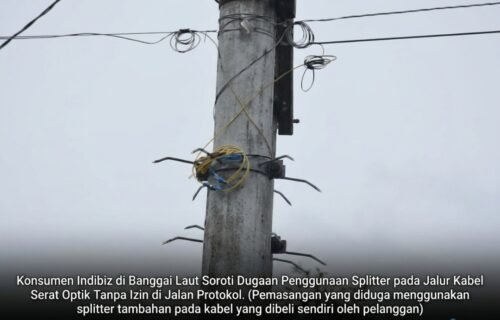 Konsumen Indibiz di Banggai Laut Keluhkan Dugaan Penggunaan Splitter pada Jalur Kabel
