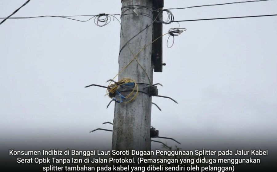 Konsumen Indibiz di Banggai Laut Keluhkan Dugaan Penggunaan Splitter pada Jalur Kabel