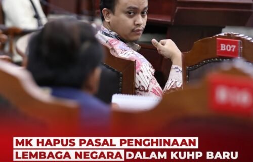 MK Hapus Pasal Penghinaan Lembaga Negara dalam KUHP, Kritik Tak Boleh Dipidana