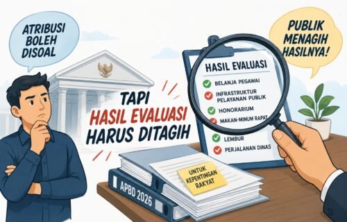 Atribusi Boleh Disoal, Tapi Hasil Evaluasi Harus Ditagih