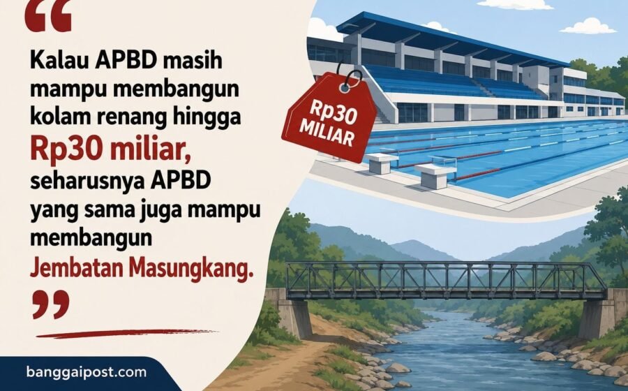 Kolam Renang, Jembatan Masungkang, dan Harga Diri Kita