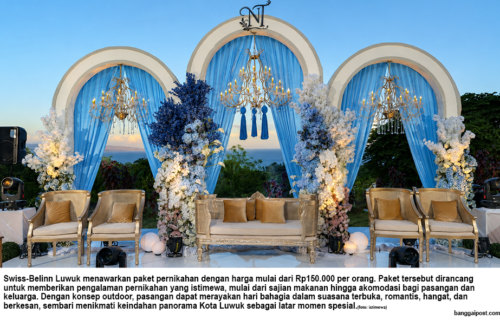 Swiss-Belinn Luwuk Hadirkan Perayaan Pernikahan Romantis di Venue Outdoor dengan Pemandangan Kota Luwuk yang Memukau