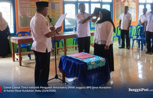 PAW BPD Hunduhon Resmi Dilantik, Camat Tekankan Integritas dan Sinergi