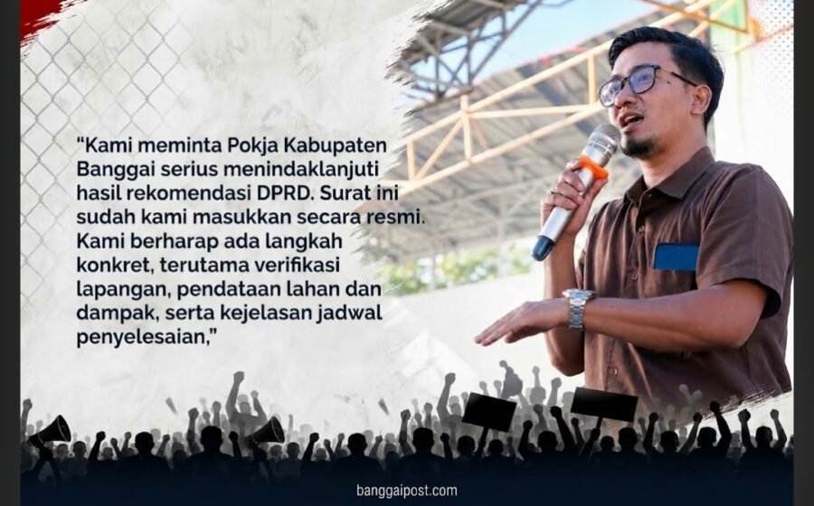Aliansi Pagaga Surati Pokja Banggai, Minta Serius Tindak Lanjuti Rekomendasi DPRD soal Lahan Terdampak Aktivitas PT KFM