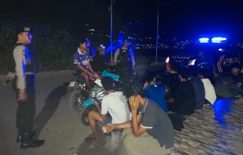 Cegah Begal dan Kejahatan Jalanan, Polresta Banggai Gencarkan Patroli Malam