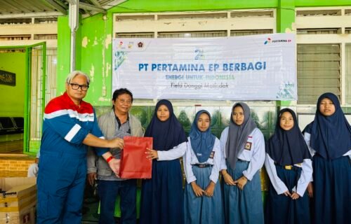 HUT ke-21, Pertamina EP DMF Bersama PWI Banggai Berbagi ke Dua Panti Asuhan di Luwuk