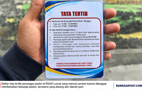 Aturan Penunggu Pasien RSUD Luwuk Disorot, Aswan: Jangan Bebani Keluarga yang Sedang Berjuang