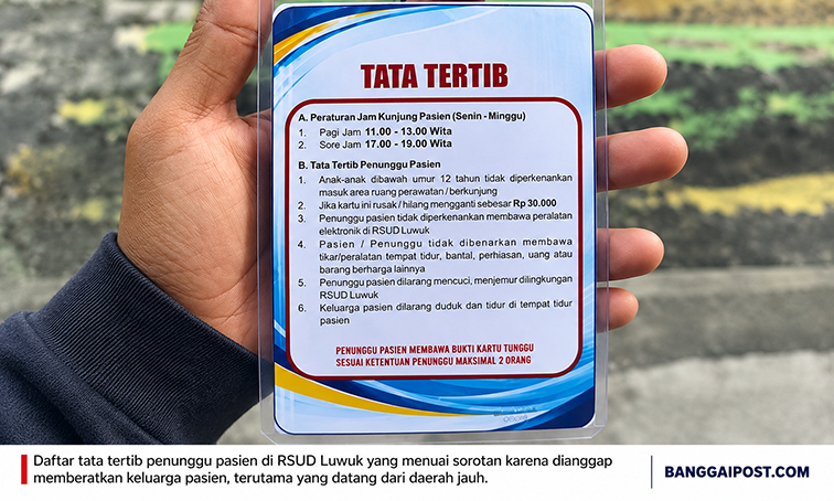 Aturan Penunggu Pasien RSUD Luwuk Disorot, Aswan: Jangan Bebani Keluarga yang Sedang Berjuang