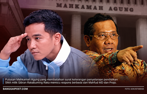 MA Batalkan Suket Pendidikan Gibran, Mahfud Desak Pengusutan Pidana, Projo Sebut Jabatan Wapres Tak Terganggu