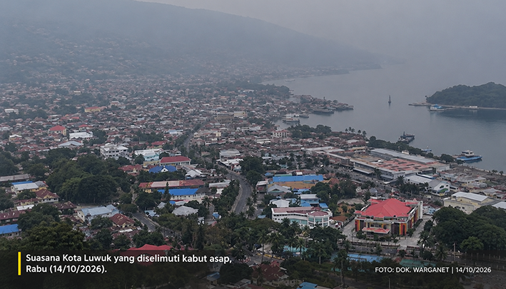 Kabut Asap di Banggai, Jarak Pandang Anjlok hingga 4–5 Km
