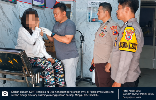 Astaga! Ditolak Berhubungan Intim, Suami di Batui Selatan Diduga Serang Istri dengan Parang