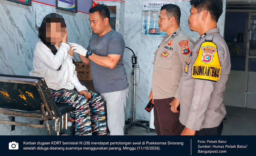 Astaga! Ditolak Berhubungan Intim, Suami di Batui Selatan Diduga Serang Istri dengan Parang