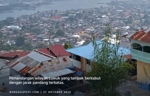 Cuaca Luwuk Masih Berawan dan Udara Kabur, Sejumlah Wilayah Sulteng Berpotensi Lebih Basah