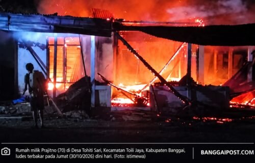 Dugaan Motif Keluarga Picu Kebakaran Rumah Lansia di Toili, Kerugian Capai Rp400 Juta